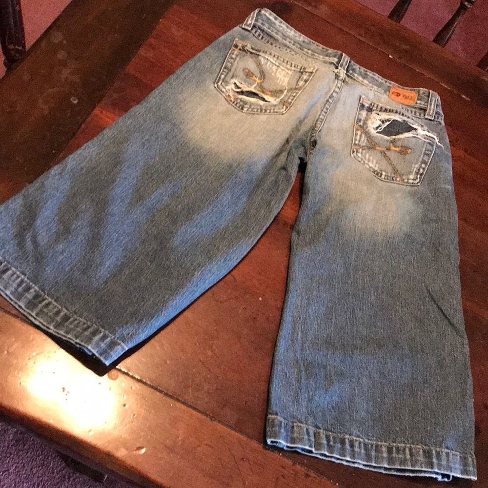 BKE Denim gauchos/capris